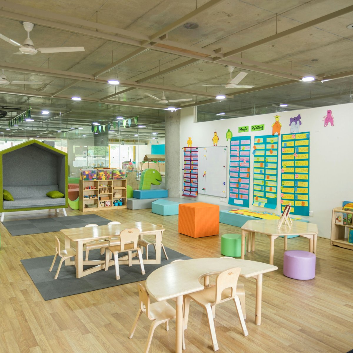Early childhood classroom interior